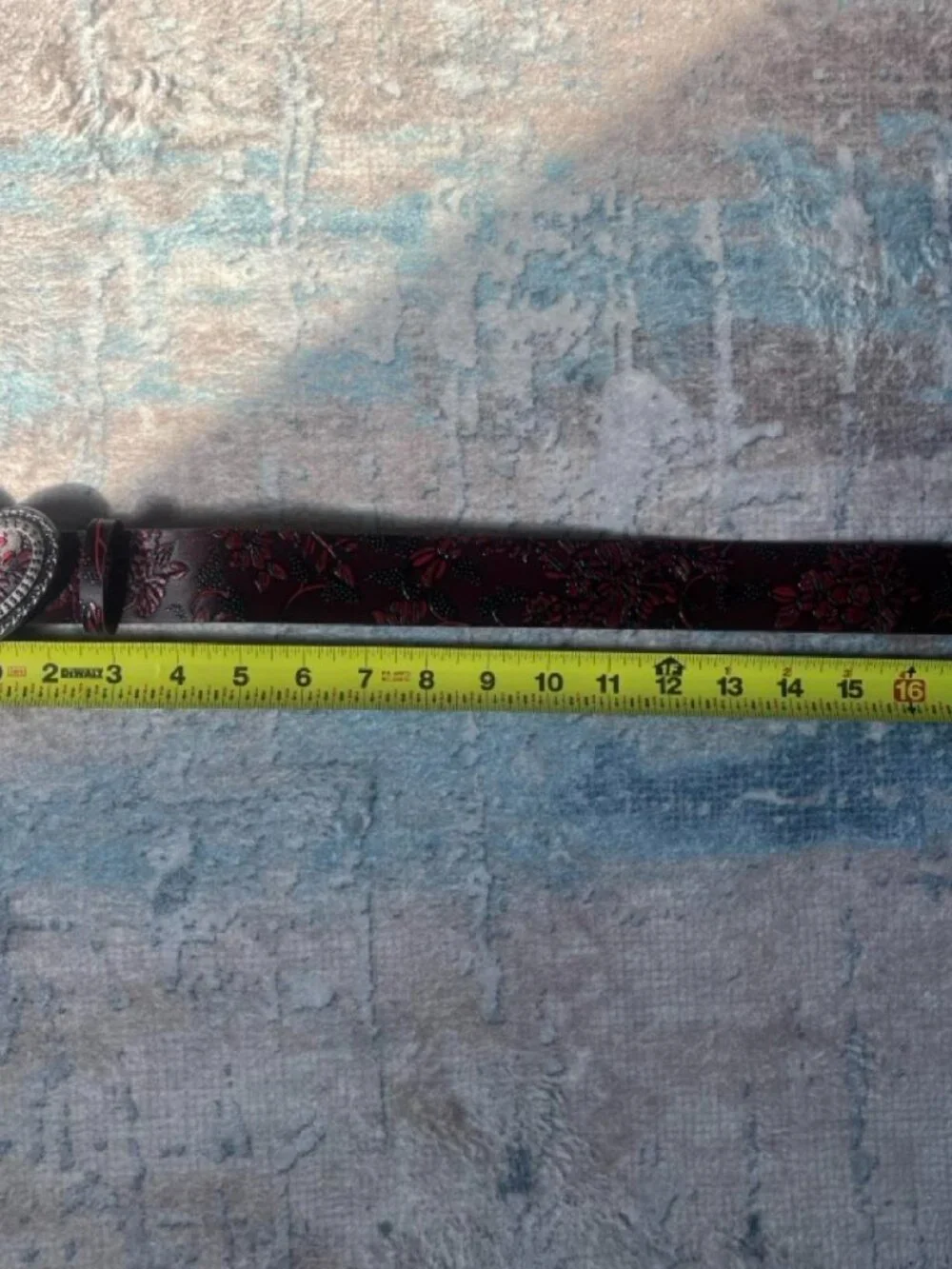 Red Heart belt with a gorgeous design